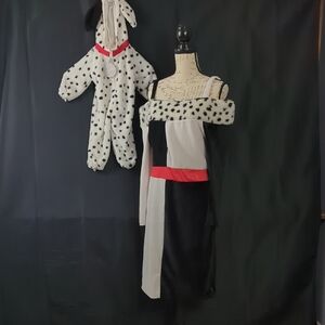 Spotted Kids Costume Set with Red Accents